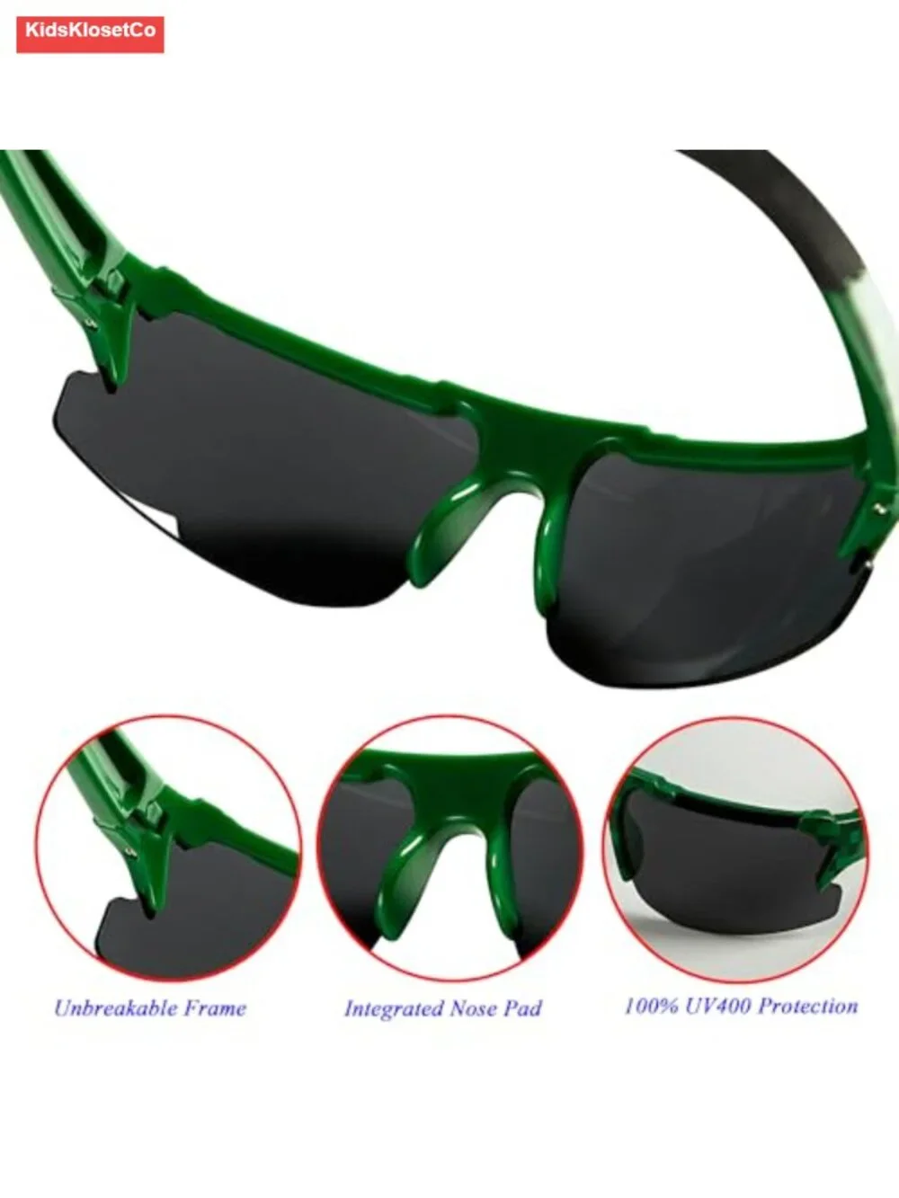 Kids Pixelated Gamer Sunglasses Boys Girls Ages 3-10 Cool 8-Bit Style Polarized